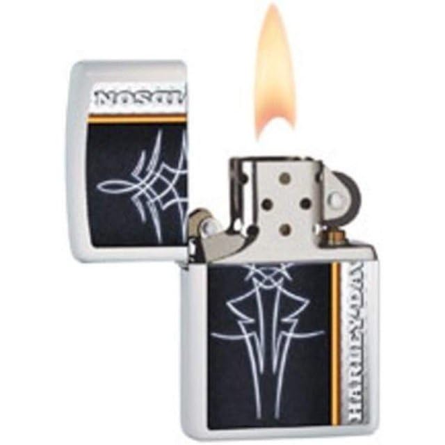 Personalized Zippo Harleey-Daviddson Windproof Oil Lighter Engraving - Christmas, Halloween & Valentines Day Gift (Silver Eng)
