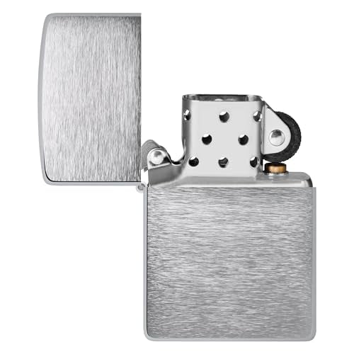 Zippo Antique Silver Plate Pocket Lighter - Windproof & Refillable Flip-Top Metal Lighter - Everyday Use Pocket Lighters - Luxury Lighters Made in USA