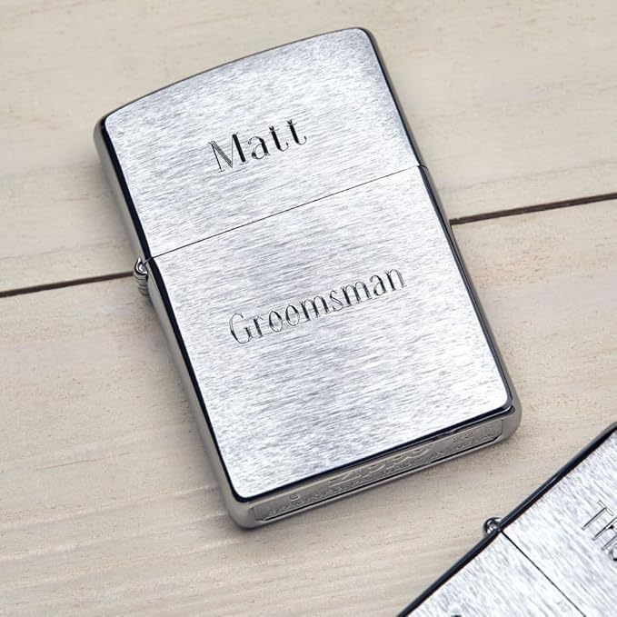 Zippo Antique Silver Plate Pocket Lighter - Windproof & Refillable Flip-Top Metal Lighter - Everyday Use Pocket Lighters - Luxury Lighters Made in USA